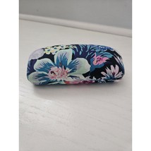 Vera Bradley Colorful Floral Eye Glass Clamshell Hard Case Cloth Exterior - £18.85 GBP