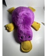 TY Beanie Buddies Patti Platypus Purple Yellow Plush Stuffed Tylon 1998 ... - $207.07 MXN