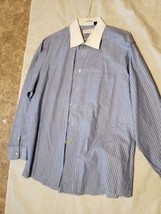 Tuttle Golf Collection Blue Casual Long Sleeve Button Down Cotton Shirt Size L - £5.53 GBP
