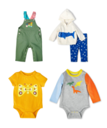 NEW Baby Christian Robinson 5 Pc Outfit Set overalls bodysuits hoodie sz... - $14.95