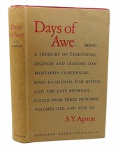 Shmuel Yosef Agnon DAYS OF AWE Being a Treasury of Traditions, Legends and Learn - £150.17 GBP