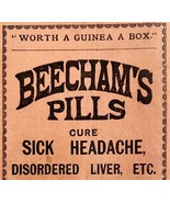 Beecham&#39;s Pills 1893 Advertisement Victorian Quack Medicine Pharmacy DWFF11 - $460.20 MXN