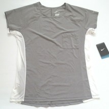 Nike Women Reflective Short Sleeve Shirt - 618106 - Gray 265 - Size S - NWT - £19.51 GBP