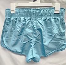 Women's Medium Alive Magnetics Athletic Running Shorts Aqua Blue image 2