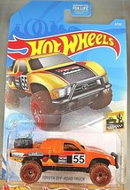 2021 Hot Wheels #4 Baja Blazers 3/10 Toyota OFF-ROAD Truck Orange w/Red Beadloc - $7.45