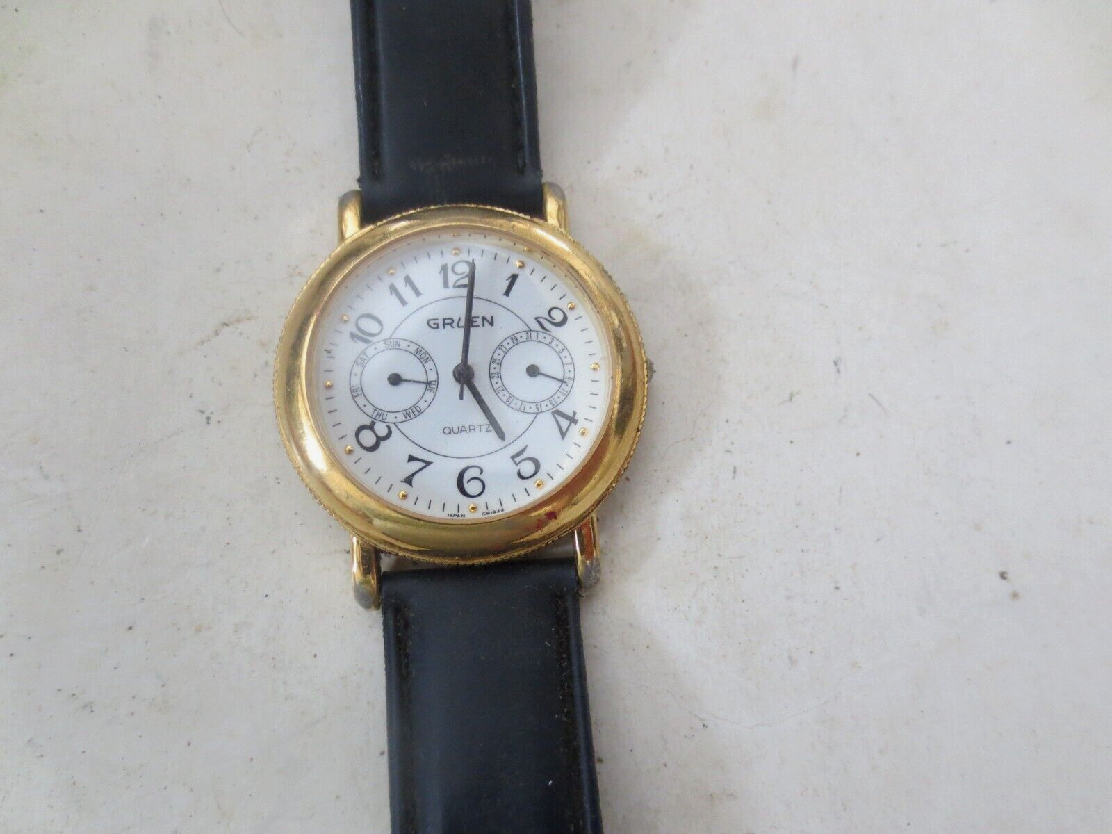 Primary image for Gruen Chronograph Quartz Watch Goldtone model 23G-VX36