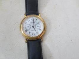 Gruen Chronograph Quartz Watch Goldtone model 23G-VX36 - $9.49