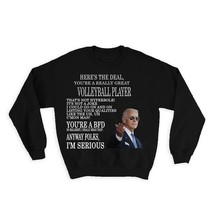 Gift For Volleyball Player Joe Biden : Gift Sweatshirt Best Gag Great Humor Fami - £22.77 GBP