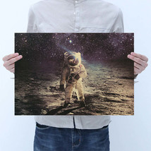 Moon landing poster kraft paper retro poster cafe bar dormitory decoration paint - $4.00+