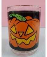 Vintage Halloween Shot Glass Jack o Lantern Pumpkin Made In Taiwan 2.5”  - £5.56 GBP
