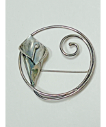 Vintage Sterling Silver Calla Lily Brooch Pin Marked Hand Made 1.75&quot; - $43.56