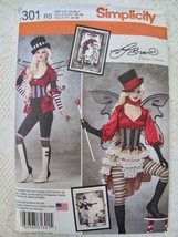 Simplicity Fantasy Costume Pattern 1301 14-22 Fairy Victorian Circus Fancy Dress - £7.18 GBP