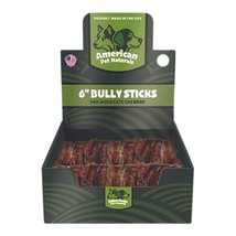 American Pet Naturals Dog Grain Free Bully Sticks 6 Inch 50 Count Display - £145.57 GBP