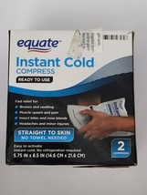 Equate Instant Cold Compress, Ready to Use - 2 Compresses - 5.75 in x 8.5 in - £8.54 GBP