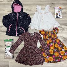 Clothes Lot Girls Sz 4T 7pc Spring Denim Overalls Dresses Gymboree Joie ... - $37.42