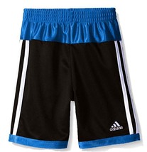 Adidas Boys&#39; Athletic Shorts ,Size 7X  , Black/Blue/White,New - $246.89 MXN