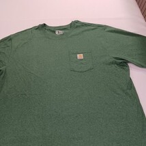 Carhartt K87 G55 Loose Fit Heavyweight Men's 2XL Tall Green Short Sleeve T-Shirt image 12