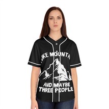 Women&#39;s Mountain Lover Baseball Jersey: I Like Mountains and Maybe Three... - £30.46 GBP