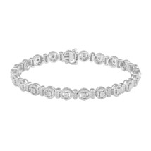 1 CTTW Diamond Tennis Bracelet in Sterling Silver by Fifth and Fine - £126.01 GBP