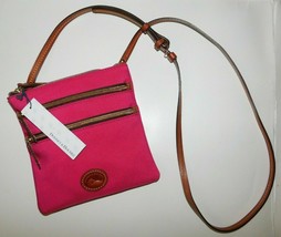 Dooney &amp; Bourke Pink Nylon North South Cross Body Bag Brand New - $80.00