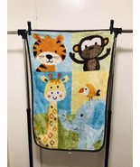 Garanimals Tiger Monkey Giraffe Elephant Plush Throw Baby Blanket - £51.27 GBP