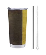 Mondxflaur Retro Belgium Flag Steel Thermal Mug Thermos with Straw for C... - $29.44 CAD