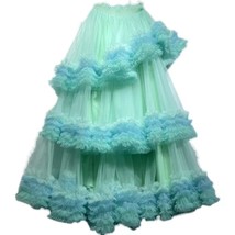 Adult MINT GREEN Layered Tulle Skirt Party Tulle Tutu Skirts Puffy Tutu Outfits image 1