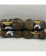 Lion Brand Moonlight Mohair Yarn Rain Forest 201 Same Lot Bulky 4 Skeins - $25.74