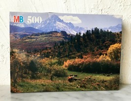 Croxley Ouray, Colorado Mountain Scenery 500 Piece Milton Bradley Jigsaw Puzzle - $15.15