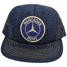 Mercedez Benz Denim Patch Hat Trucker Snapback Cheese DA Designer Award - $98.01