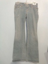Distressed Gap Ultra Low Rise Juniors Skinny Jeans Light Blue Size 1 - £4.39 GBP