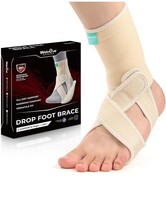 Welnove Drop Foot Brace Arch 2 Support AFO Ankle Brace Walking Right Lef... - $27.72