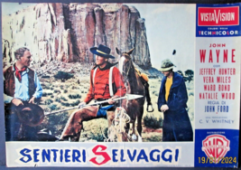 John Wayne : (The Searchers) Rare Euro Version Movie Poster # 4 - £313.18 GBP