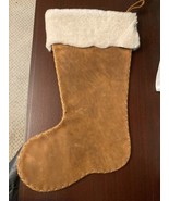 Saddleback Leather Company Christmas Stocking Trimmed With Soft Sheepski... - $150.00