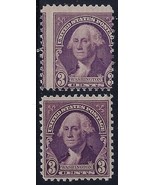 720 - 3c Misperf Error / EFO "George Washington" Mint NH (Stk2) - €7,49 EUR