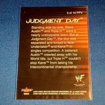 WWF JUDGEMENT DAY MAY 20TH 2001 FLEER TRADING CARD #3 OF 10 PPV - £4.70 GBP
