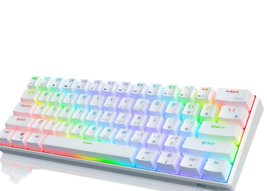 RK61 Wired 60% Mechanical Mini Gaming Keyboard Programmable White NEW - $54.44