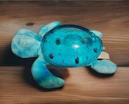 Cloud B Tranquil Sea Turtle Aqua Teal Night Light Music Waves Projector  - $43.56