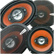 2X 6.5&quot; 3-Way + 2X 6X9&quot; 4-Way Car Stereo Coaxial 4X Speakers 1600W - £88.07 GBP
