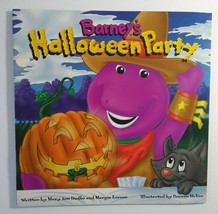 Barney&#39;s Halloween Party Book Purple Dinosaurs Barney And Friends 1998 Original - £7.08 GBP