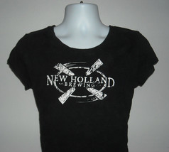 Womens Juniors New Holland Brewing T Shirt 2XL Distressed Logo Beer - $21.73