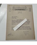 Beaumont Texas Mayor P. D. Renfro 1935 Antique Letter City Of  - $66.54