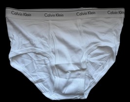 New Vintage Calvin Klein Men’s Cotton Classic Briefs U4000 Size Large Wh... - $16.34