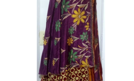 Indian Sari Wrap Skirt S327 - £23.85 GBP