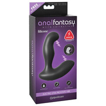 An*l Fantasy Rechargeable Vibr*ting Silicone El*ctro Stim Prostate V*be Black - $130.67