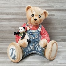 Ceramic 7.25&quot; Teddy Bear Coin Piggy Bank - $24.27