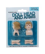 Porcelain Doll Heads and Arms for Doll Making and Crafts,  Pkg of 2, NEW - $3.76 CAD