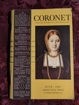 Coronet July 1937 Andre Maurois Fred C Kelly Willy Ley Robert Neumann - £4.93 GBP
