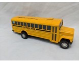 Toysmith Yellow Pull Back School Bus Toy 5&quot; - $9.89