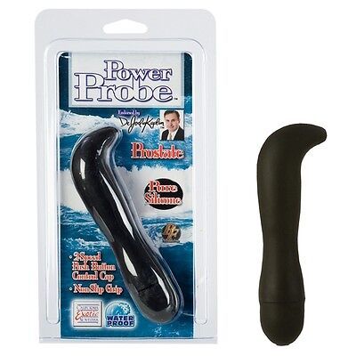 DR KAPLAN VIBRATING SILICONE PROSTATE POWER PROBE WATERPROOF MASSAGER BU... - $19.79